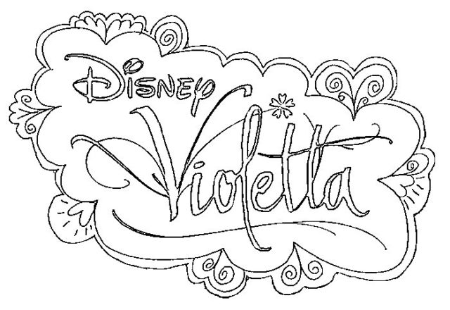 Logo della telenovela Violetta disegni da colorare