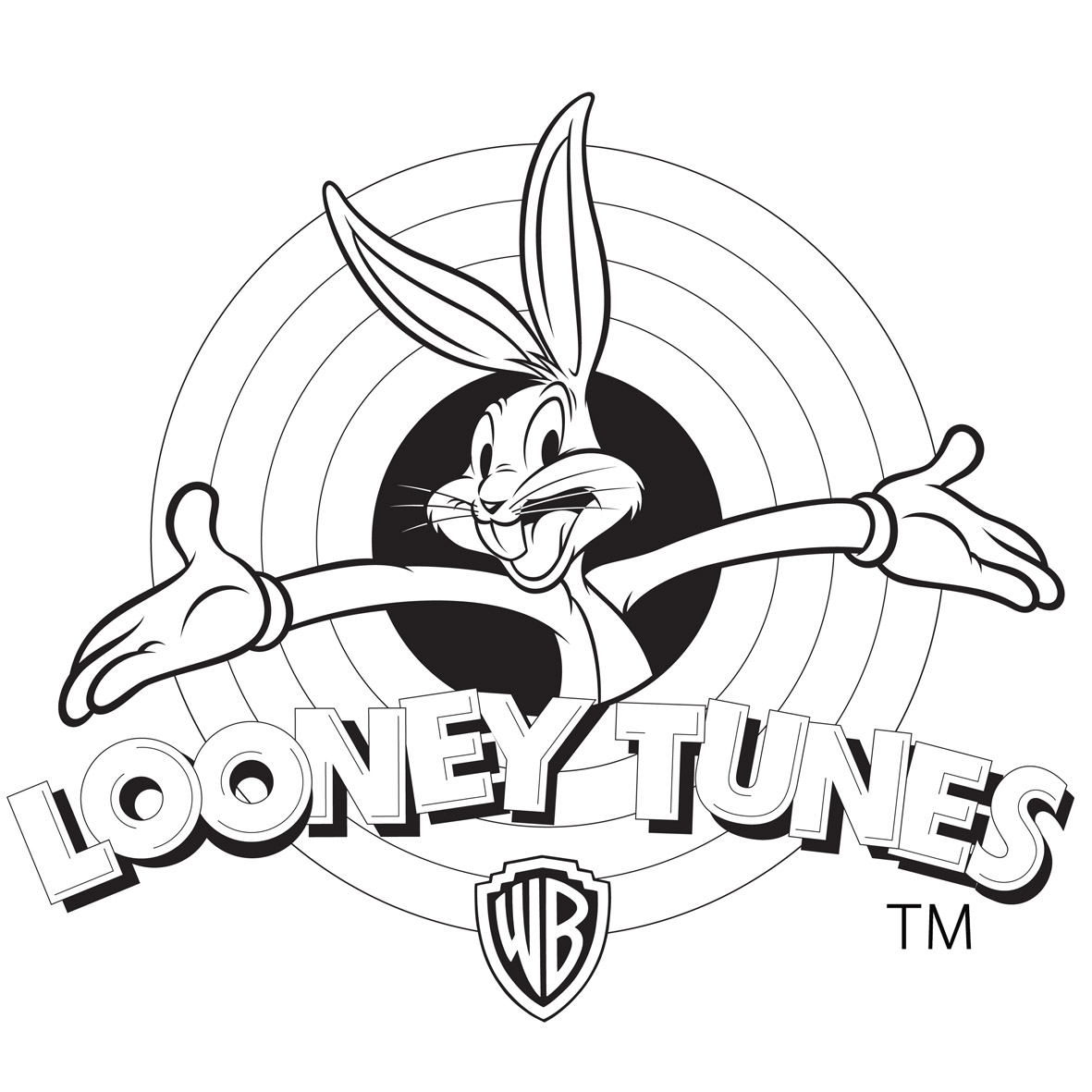 Logo di Bugs Bunny da stampare e da colorare gratis