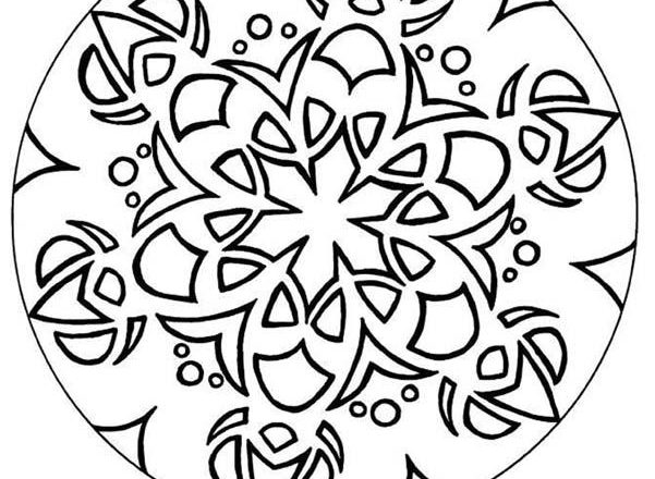 Mandala disegno da colorare gratis 131