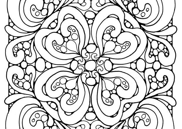 Mandala disegno da colorare gratis 132