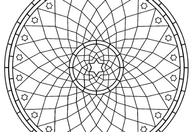 Mandala disegno da colorare gratis 135