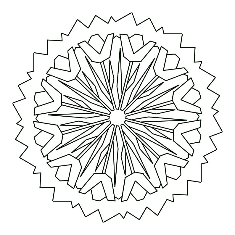 Mandala disegno da colorare gratis 136