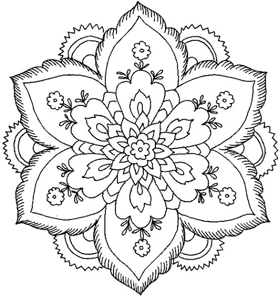 Mandala disegno da colorare gratis 141