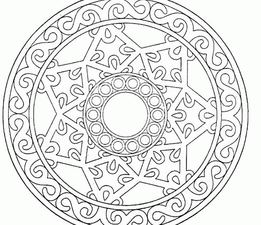 Mandala disegno da colorare gratis 145