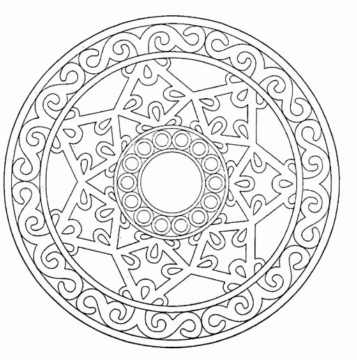 Mandala disegno da colorare gratis 145