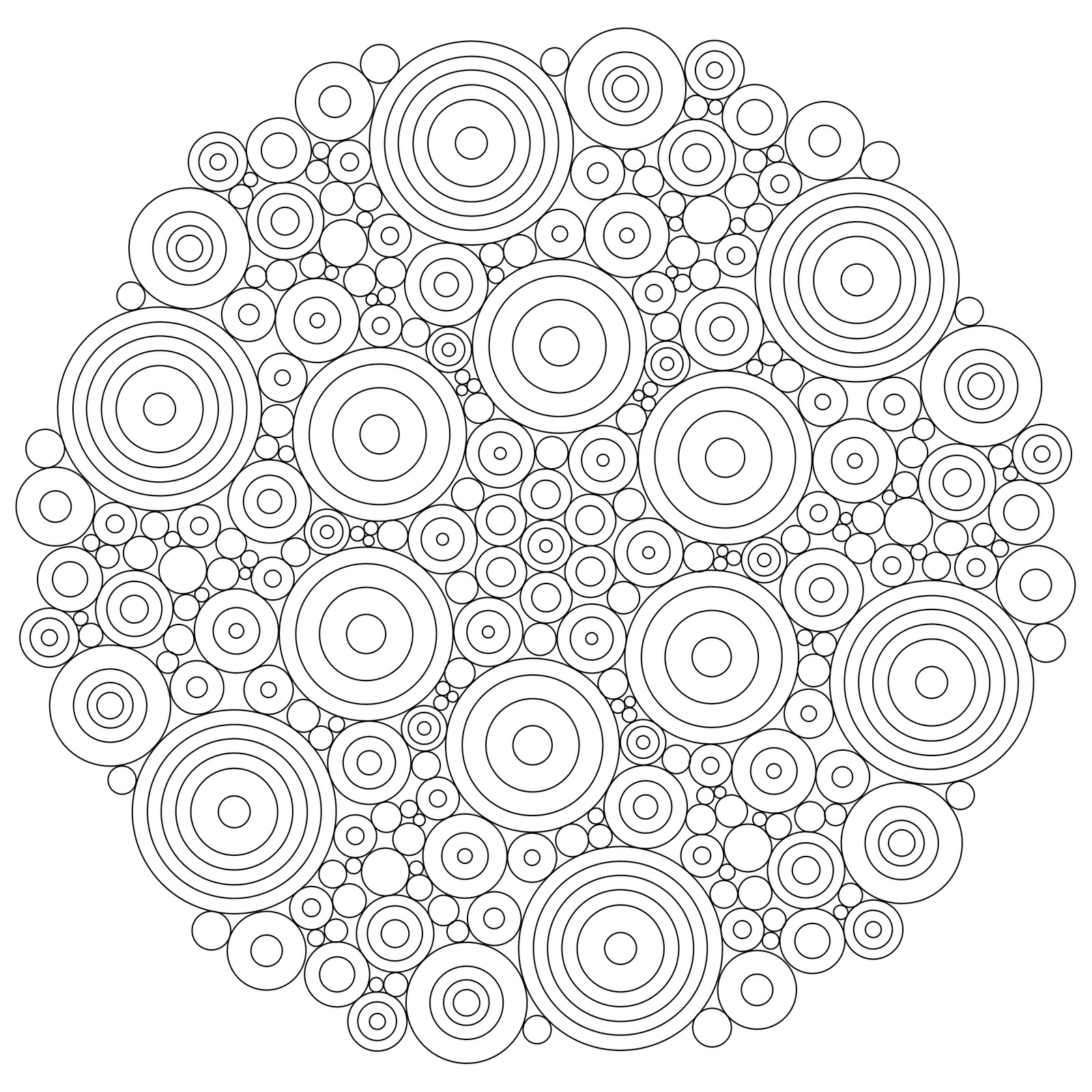 Mandala disegno da colorare gratis 151