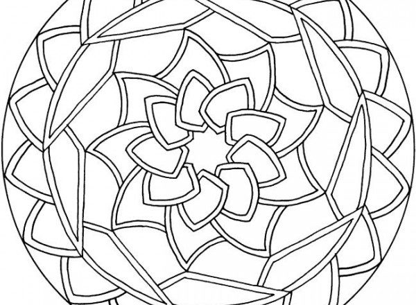 Mandala disegno da colorare gratis 154 per adulti