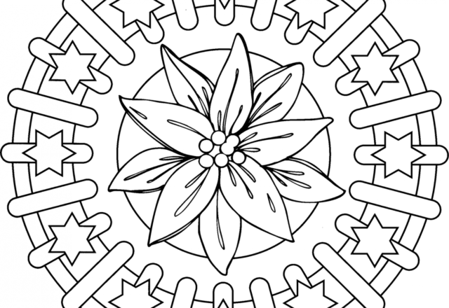 Mandala disegno da colorare gratis 156