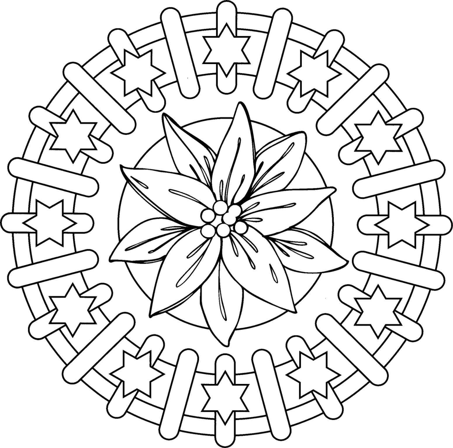 Mandala disegno da colorare gratis 156