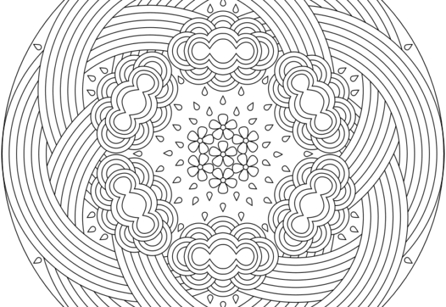 Mandala disegno da colorare gratis 157