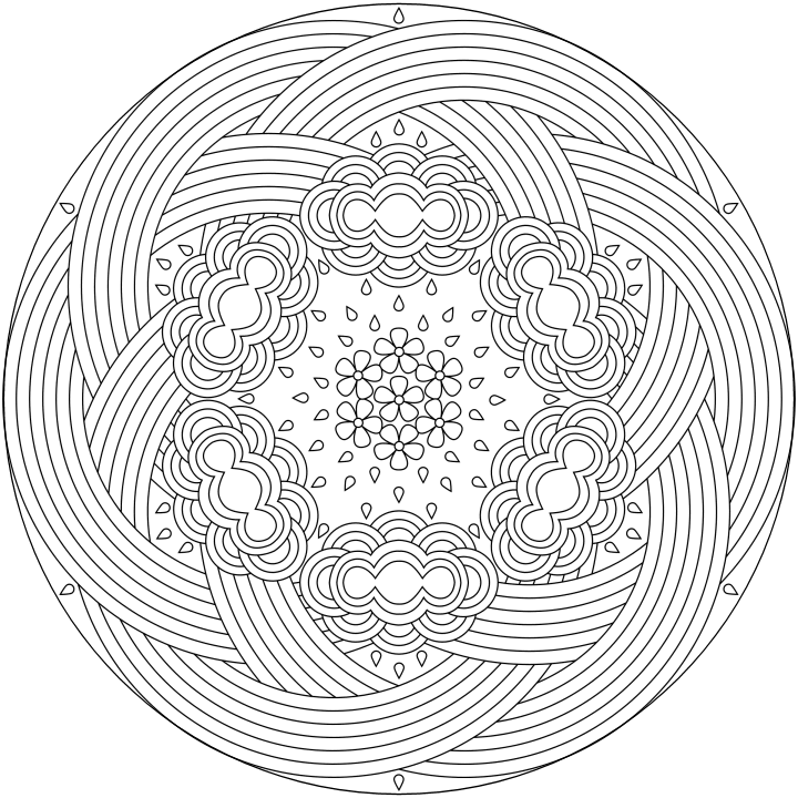 Mandala disegno da colorare gratis 157