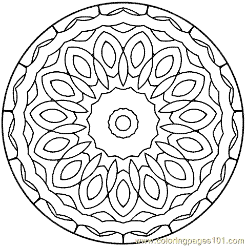 Mandala disegno da colorare gratis 159