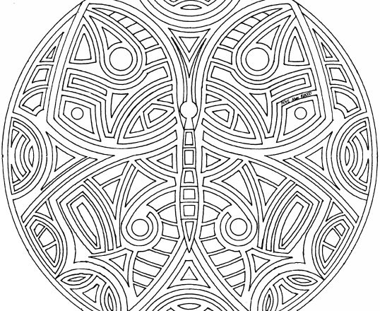 Mandala disegno da colorare gratis 166