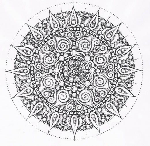 Mandala disegno da colorare gratis 167