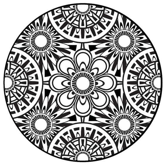 Mandala disegno da colorare gratis 169