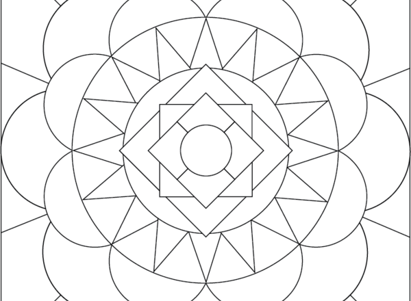 Mandala disegno da colorare gratis 170