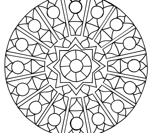 Mandala disegno da colorare gratis 172