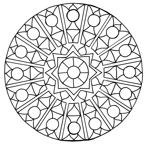 Mandala disegno da colorare gratis 172