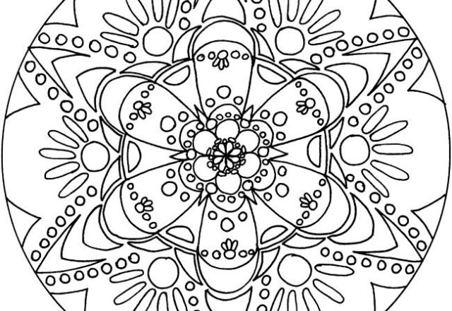 Mandala disegno da colorare gratis 173