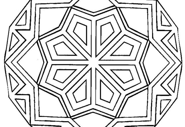 Mandala disegno da colorare gratis 176