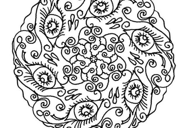 Mandala disegno da colorare gratis 177