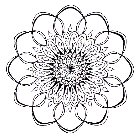 Mandala disegno da colorare gratis 179