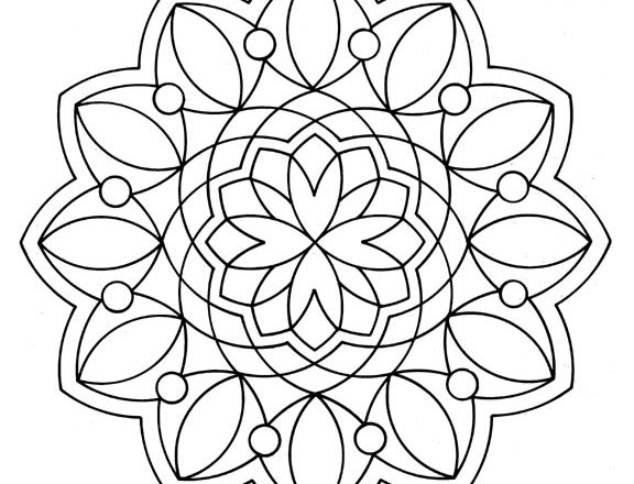 Mandala disegno da colorare gratis 18