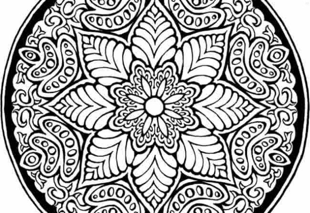 Mandala disegno da colorare gratis 181