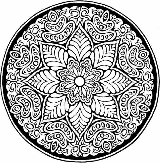 Mandala disegno da colorare gratis 181