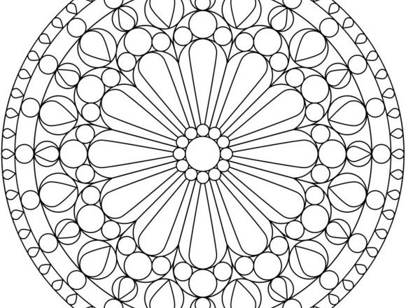 Mandala disegno da colorare gratis 183