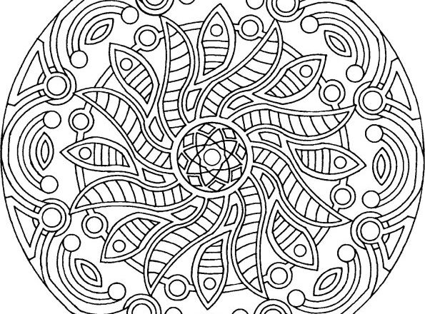 Mandala disegno da colorare gratis 184