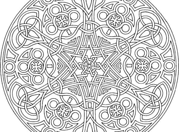 Mandala disegno da colorare gratis 185