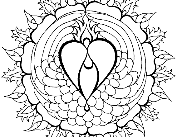 Mandala disegno da colorare gratis 187