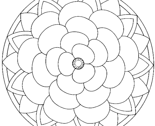 Mandala disegno da colorare gratis 188