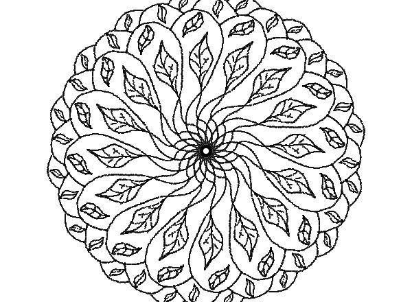 Mandala disegno da colorare gratis 19