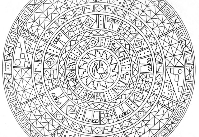 Mandala disegno da colorare gratis 191 difficile complesso