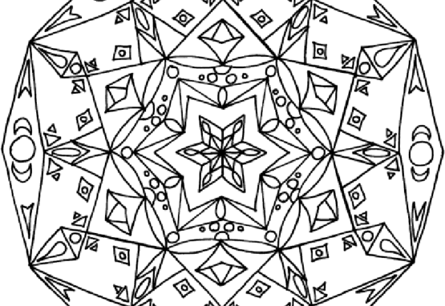 Mandala disegno da colorare gratis 192