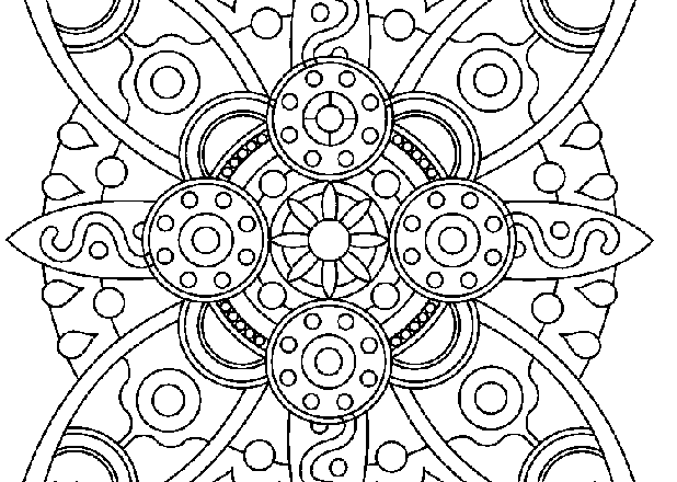 Mandala disegno da colorare gratis 2 difficile complesso