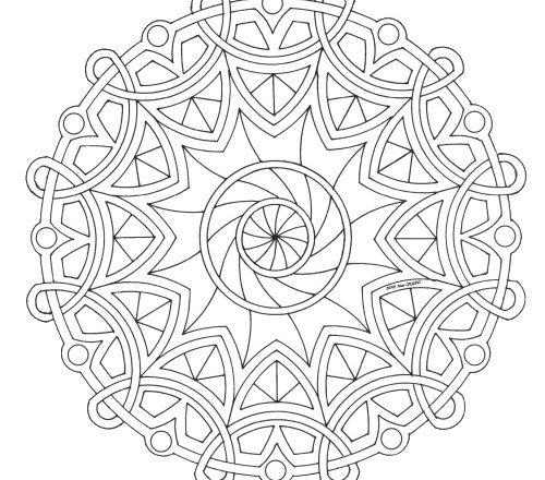 Mandala disegno da colorare gratis 20 difficile complesso