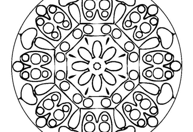 Mandala disegno da colorare gratis 25