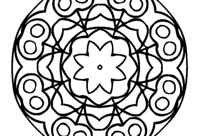 Mandala disegno da colorare gratis 27