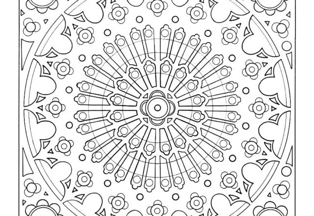 Mandala disegno da colorare gratis 37 difficile complesso