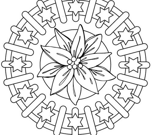 Mandala disegno da colorare gratis 43