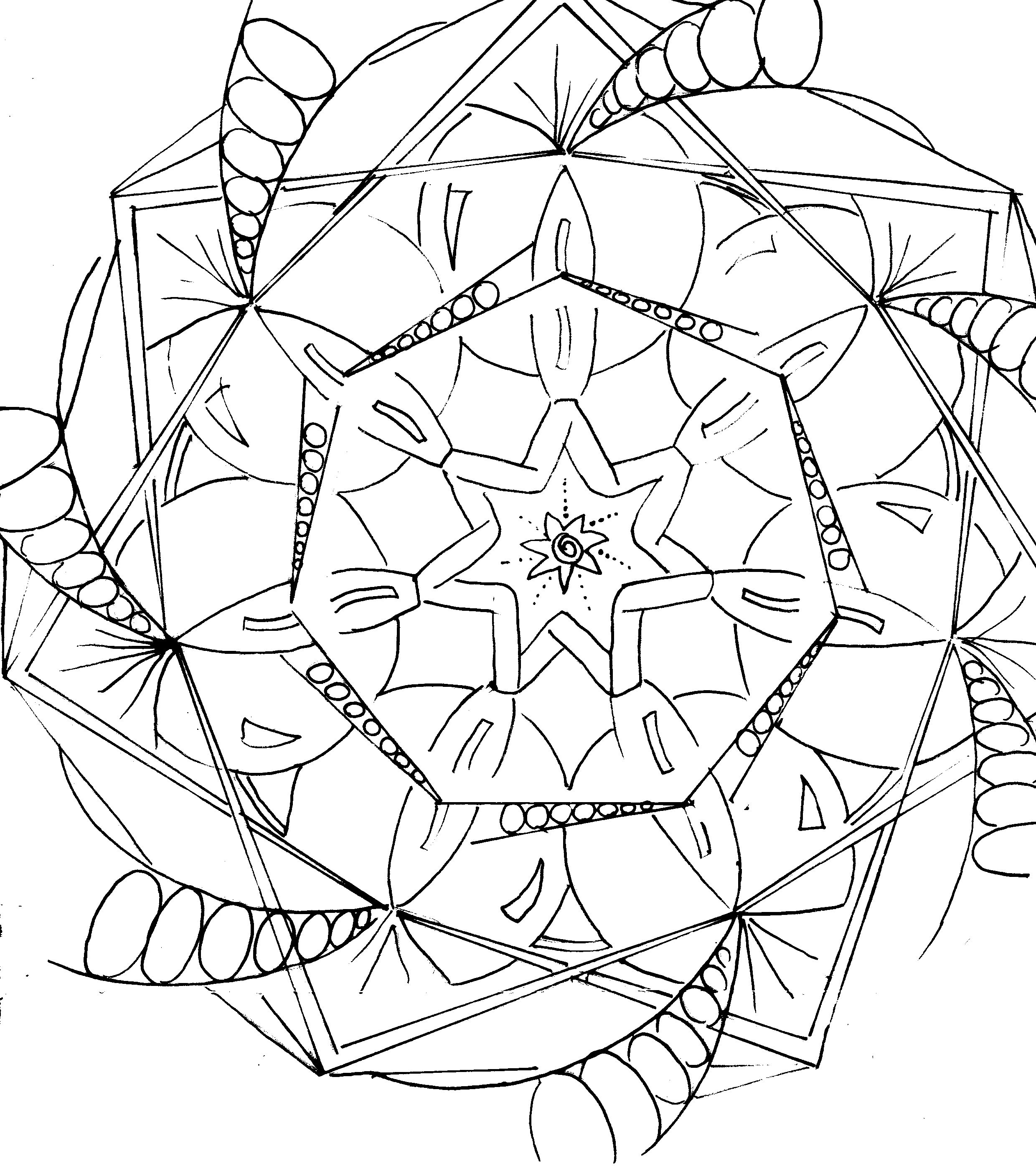 Mandala disegno da colorare gratis 44