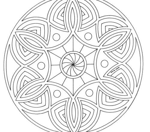 Mandala disegno da colorare gratis 47