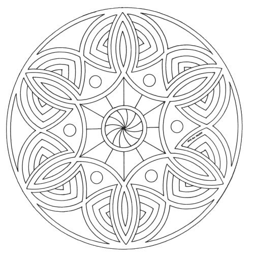 Mandala disegno da colorare gratis 47