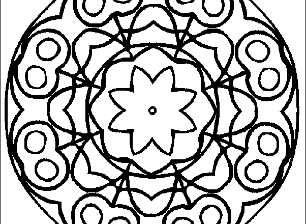 Mandala disegno da colorare gratis 50