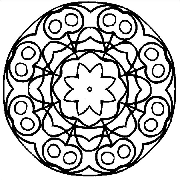 Mandala disegno da colorare gratis 50