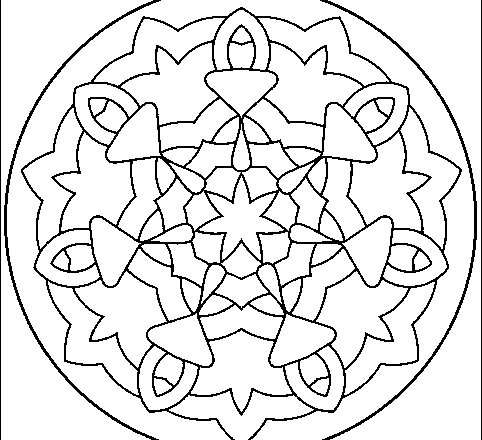 Mandala disegno da colorare gratis 52