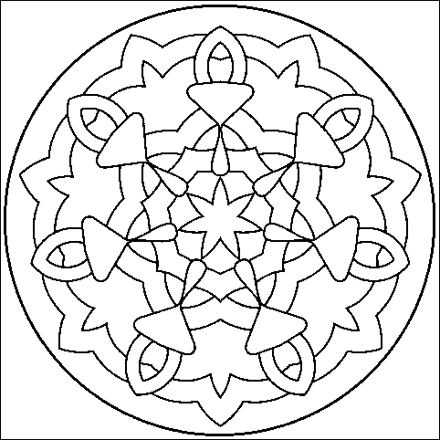 Mandala disegno da colorare gratis 52